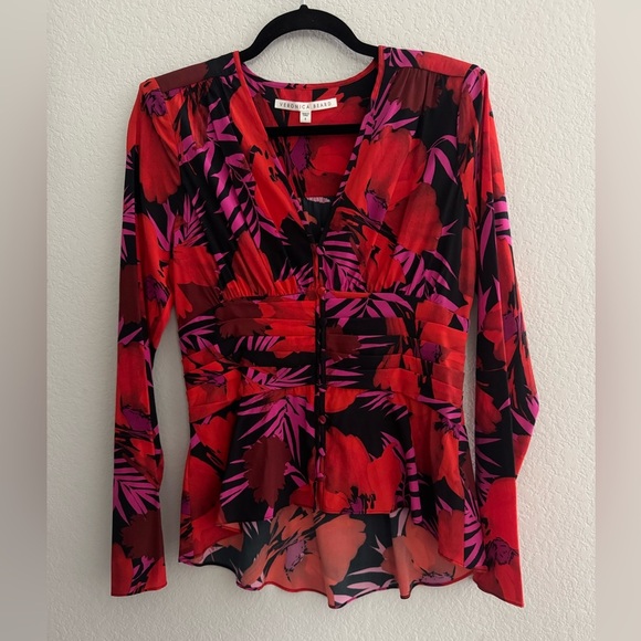 NWOT Veronica Beard Pevero Silk Top 6 - Picture 5 of 8